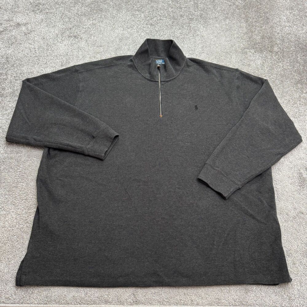 Jos. A. Bank Signature Collection Knit Quarter Zip Sweater Mens 2XL Pima Cotton